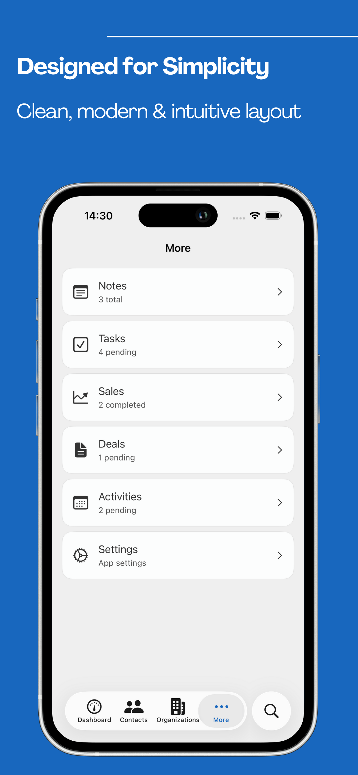 Simple CRM - Task management