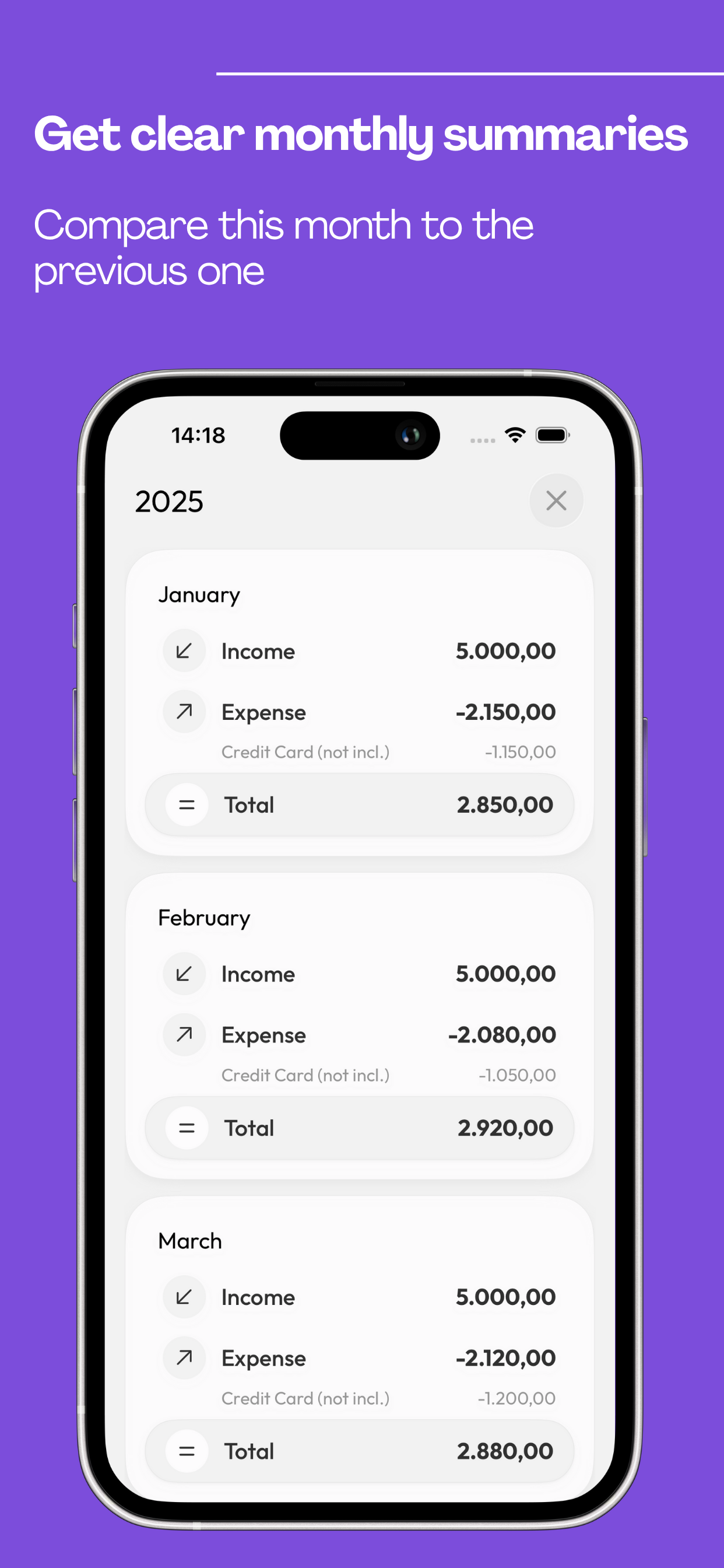 Simple Finance - Budget management
